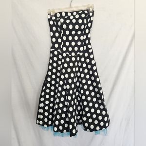 RUBY ROX BLACK/WHITE DRESS